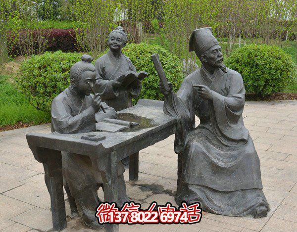 古代庭院景區(qū)，一起讀書、雕塑、感受古風(fēng)